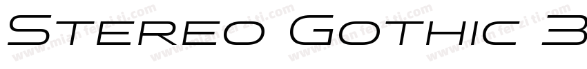 Stereo Gothic 350字体转换